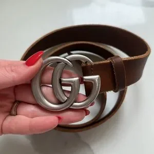 Gucci | Accessories | Womens Gucci Gg Marmont Brown Leather  display picture 2